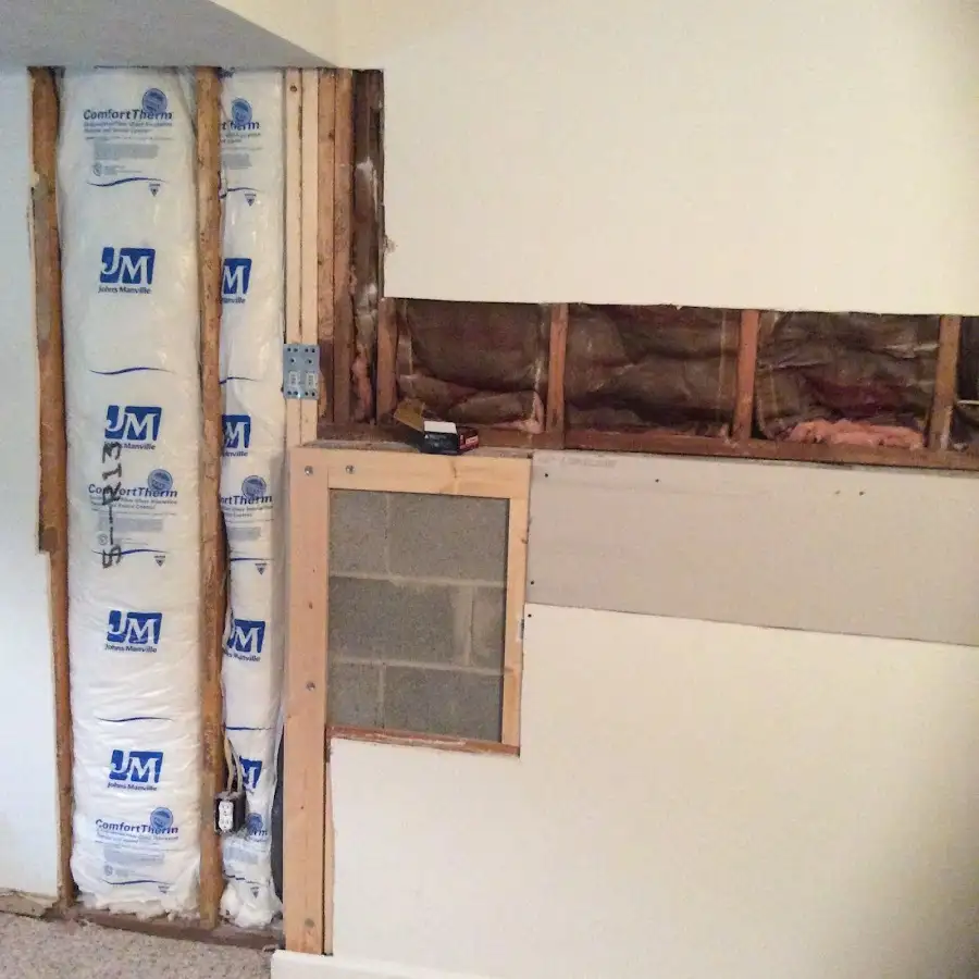 Wall insulation replacement during Odor Removal & Deodorization in Sheffield Lake